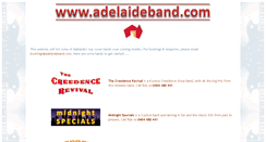 Desktop Screenshot of adelaideband.com