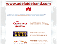 Tablet Screenshot of adelaideband.com